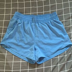 light blue athletic shorts
